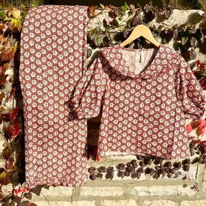 NWOT Rylee & Cru Ruffle Pajamas size 14 RC